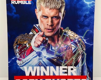 WWE コーディ・ローズ 直筆サイン入り 8x10 写真 - Etsy 日本