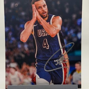 Stephen Curry NBA RARE Signed Autographed Photo Authentic 8X10 COA