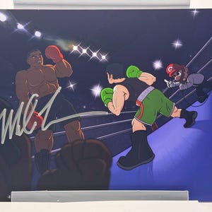 Mike Tyson Punchout RARE Signed Autographed Photo Authentic 8X10 COA