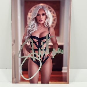 Scarlett WWE Lingerie Signed Autographed Photo Authentic 4x6 With COA