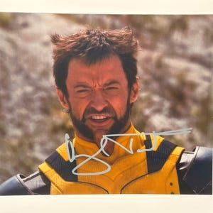 Hugh Jackman Wolverine Deadpool Signed Autographed Photo Authentic 8X10 COA