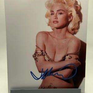 Madonna Blonde Signed Autographed Photo Authentic 8X10 COA