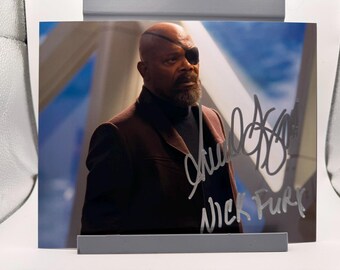Samuel L Jackson Nick Fury RARE Inscription Signed Autographed Photo Authentic 8X10 COA