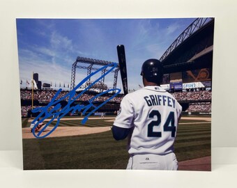 Foto autografata di Ken Griffey Jr Mariners autentica 8x10 COA