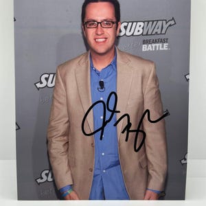 Jared Fogel Subway Extremely Rare Signed Autographed Photo Authentic 8X10 COA