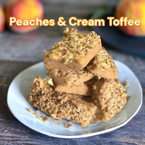Peaches & Cream Toffee – Gourmet Chocolate-Free Toffee