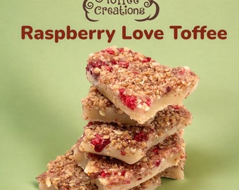Raspberry Love Toffee-Gourmet Candy-Homemade Toffee-Gourmet Toffee