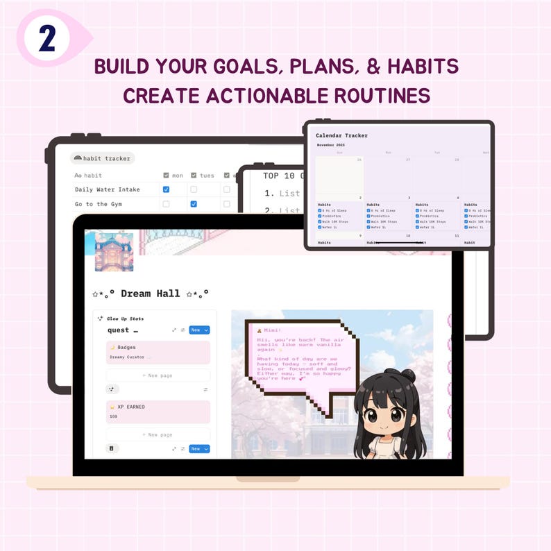 Gamified RPG Life Planner: Notion Template for Levelling Up, Habit ...