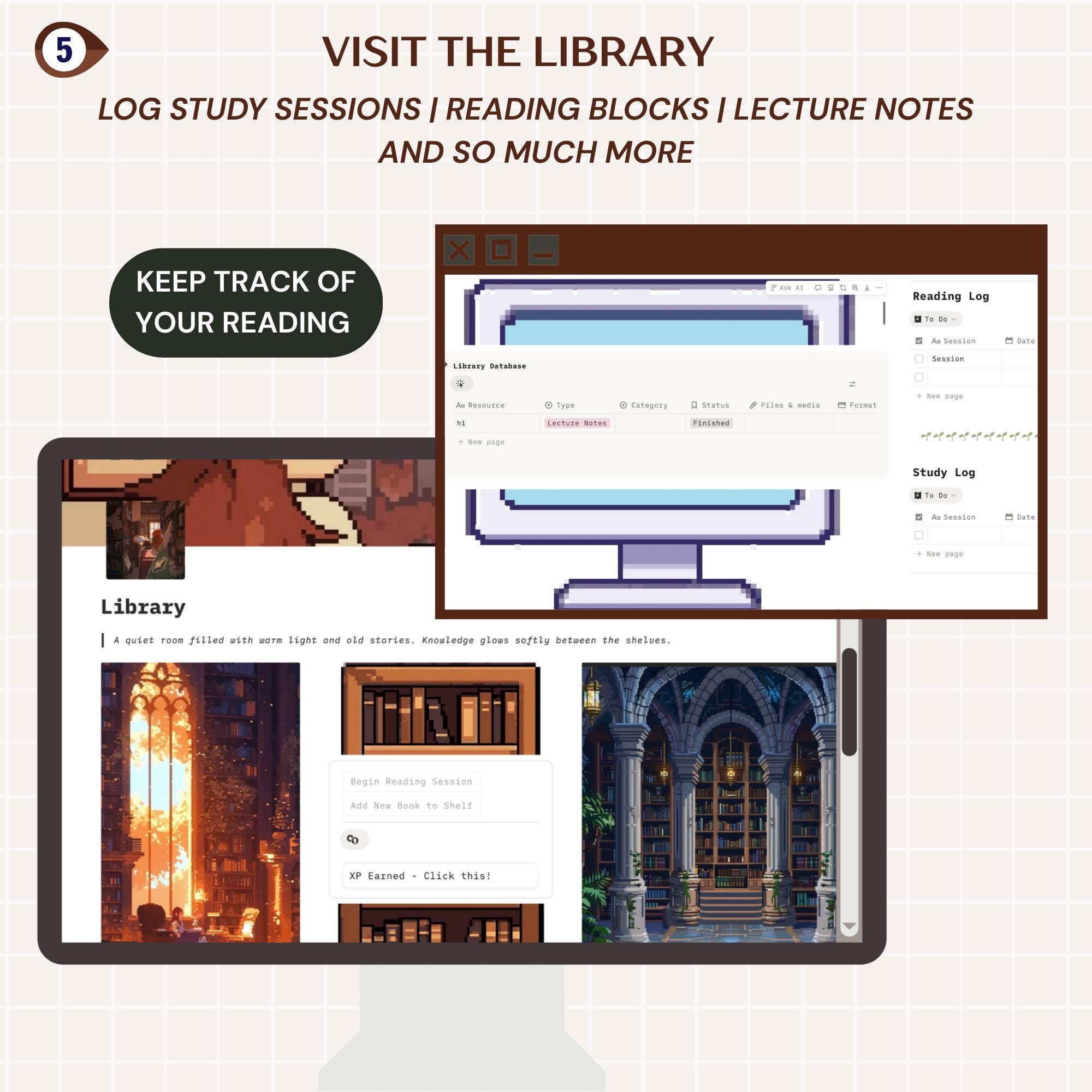 All-in-one Gamified Study Planner: Cozy Academy Notion Learning ...