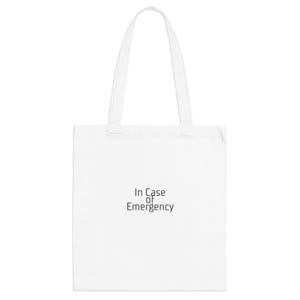 Emergency Preparedness Tote Bag, Funny Tote for Work, Reusable Grocery Bag, Unique Gift for Friends, Eco-Friendly Shopping Bag