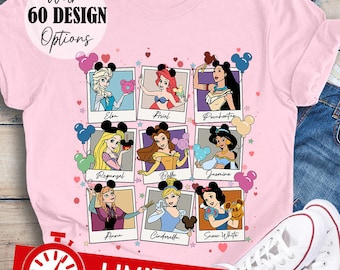 Disneyland Princess Shirt, Disney Princesses With Mouse Ears Mickey Balloon Snacks, Princess Squad Disney World Trip Women Disney Shirt Gift