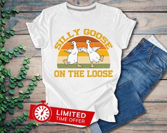 Silly Goose University Shirt: Funny Animal Graphic Tee