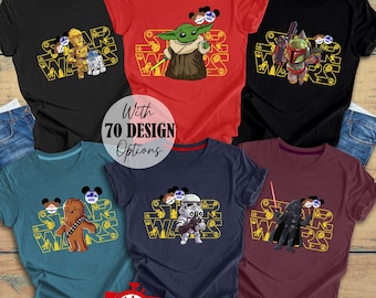 Matching Star Wars Disneyworld Trip Shirt For Family, Star Wars Characters Disney Family Shirt, Star Wars Trip Shirt Star Wars Fan Gift