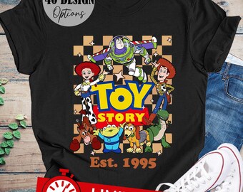 Retro Toy Story Est 1995 T-Shirt: Disneyland Family Vacation Tee