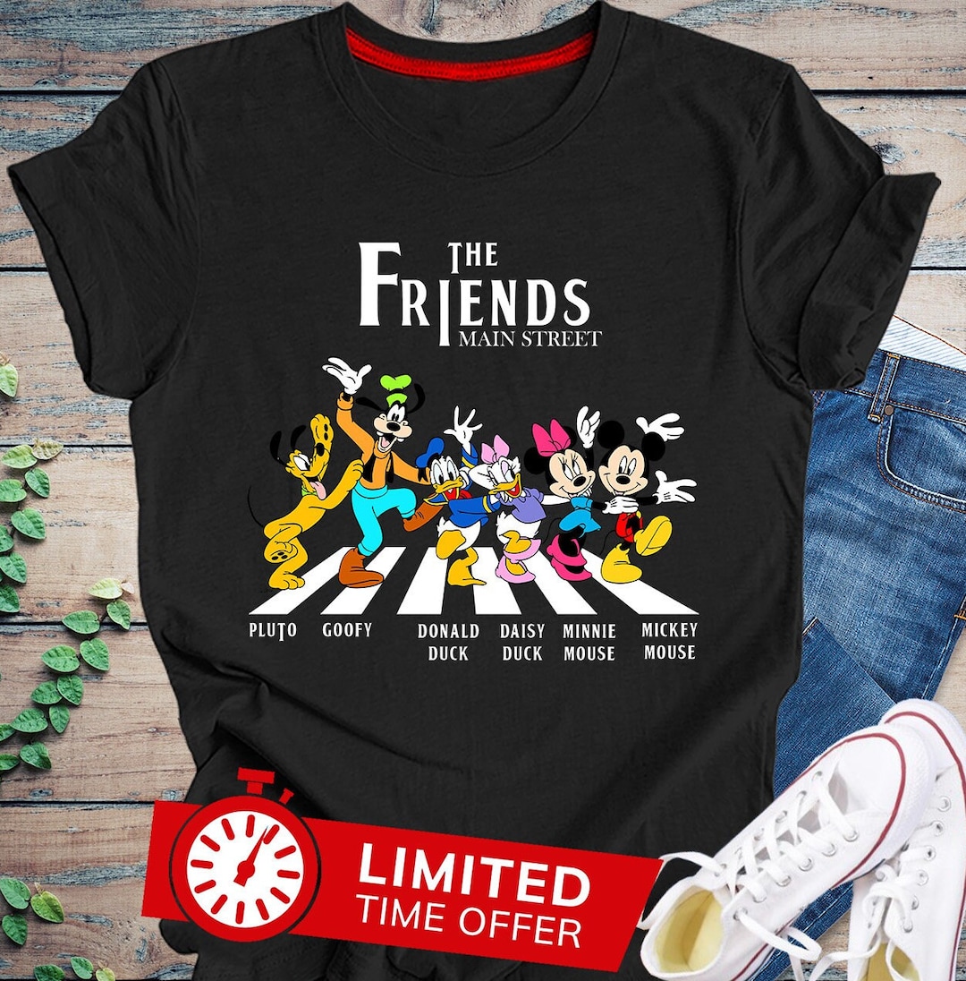 Disney Mickey Friend Walking Abbey Road Shirt for Beatle Fan, Main