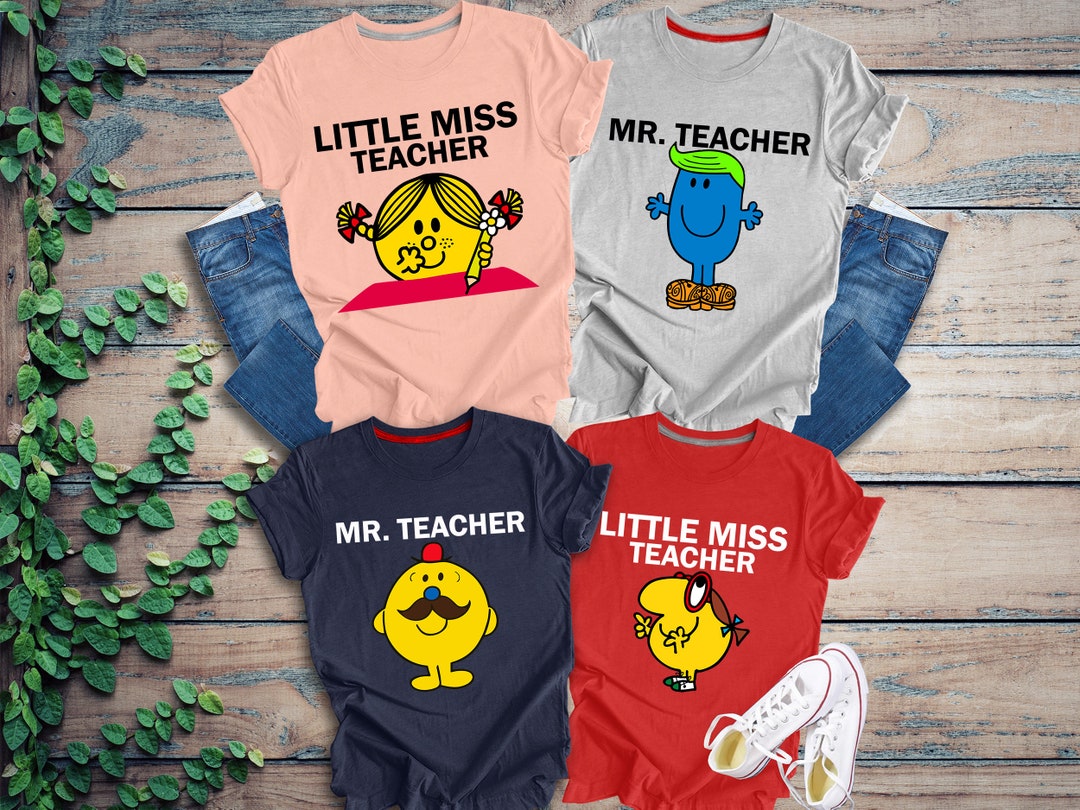 Funny Teacher Shirt Little Miss Teacher Mr. Teacher Etsy
