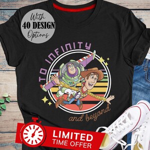 Vintage Toy Story Woody And Buzz Shirt To Infinity And Beyond, Buzz Lightyear Shirt, Woody Toy Story Disney World Trip Toy Story Adult Tee