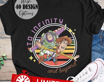 Vintage Toy Story Woody And Buzz Shirt To Infinity And Beyond, Buzz Lightyear Shirt, Woody Toy Story Disney World Trip Toy Story Adult Tee