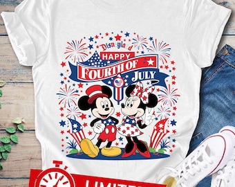 Disneyland 4th of July Shirt: Patriotic Mickey & Friends Tee