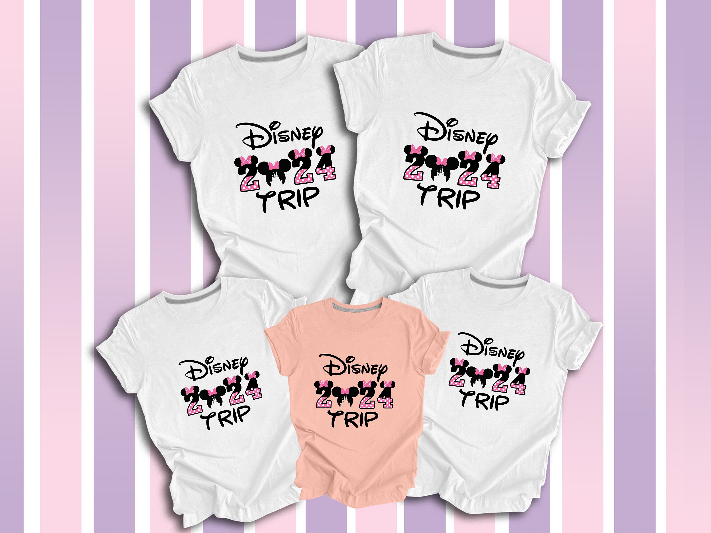 Discover 2024 Disney Girls Trip T-Shirt Familiaux Assortis