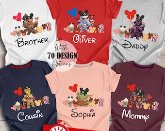 Matching Star Wars Disneyland Trip Shirt For Family, Star Wars Characters Custom Family Shirt, Star Wars Trip Shirt Star Wars Fan Gift