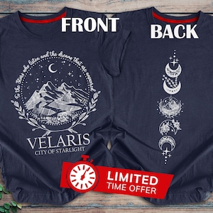Acotar Velaris Shirt, Night Court Shirt, City Of Starlight Acotar Merch Tshirt, A Court Of Thorns And Roses Court, Mystical Shirt
