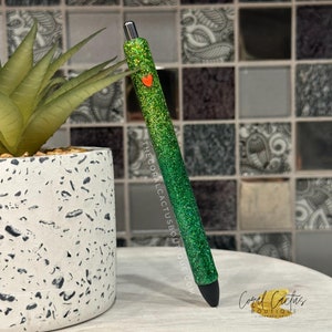 Christmas Mr Mean Heart Glitter Pen