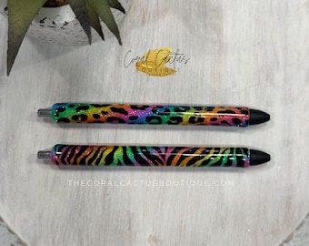 Caneta LF Glitter colorida