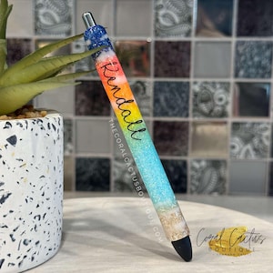 Sunrise Beach Glitter Pen
