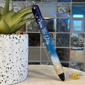 Seas the Day Beach Glitter Pen