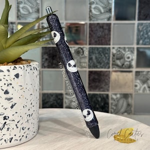 Black Jack Skellington Glitzer Stift