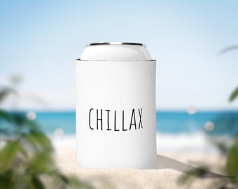 Veirtstay "CHILLAX" Neoprene Can Cooler - Your Drink's Cool Companion