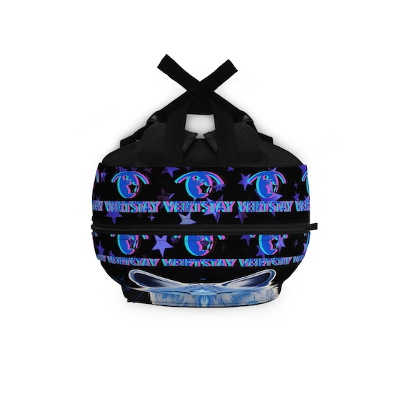 Arctic Fox Backpack Stars and Holographic Logo Print Back to  display picture 1