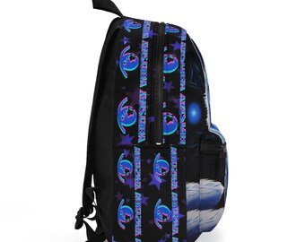 Arctic Fox Backpack Stars and Holographic Logo Print Back to  display picture 3