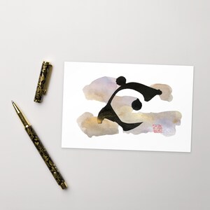 Minimalistische Postkarte, Einfache Postkarte, Abstrakt, Zen, -!!