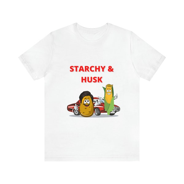 Starchy and Husk T-shirt parodie de la série télévisée des années 70 - T-shirt nostalgique pour les fans d'humour vintageT-shirt à manches courtes en jersey unisexe
