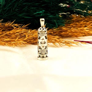 Sterling Silver Star of David Mezuzah Pendant,Jewish Protection Amulet Necklace,Silver Mezuzah Necklace,Star of David Mezuzah Pendant