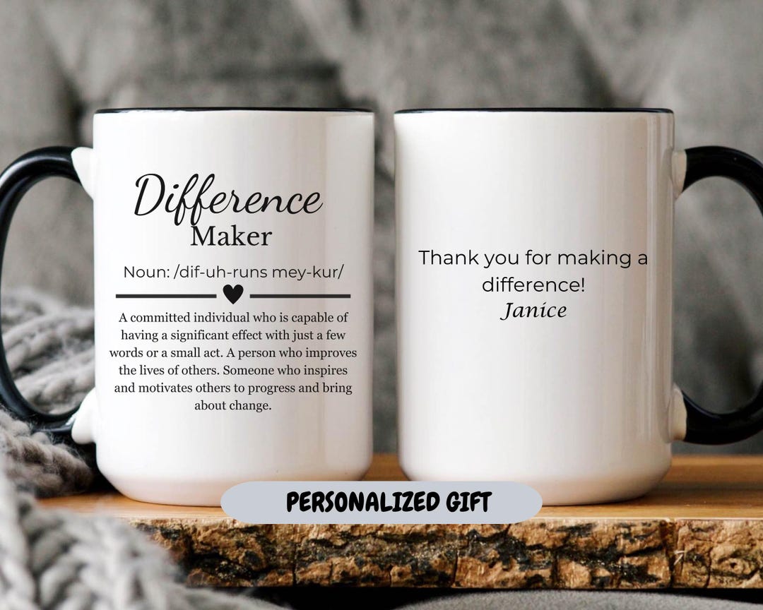 Difference Maker Sticky Note Holder Inspirational Desk Organizer For