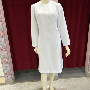 White Uniform Dress, Usher Dress, Nurses Dress, Missionary Dress, Deconess Dress, White Dress