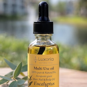 Huile essentielle d'eucalyptus - 100 % pure naturelle, huile aromatique pour diffuseurs, soins de la peau, fabrication de savon et usage domestique