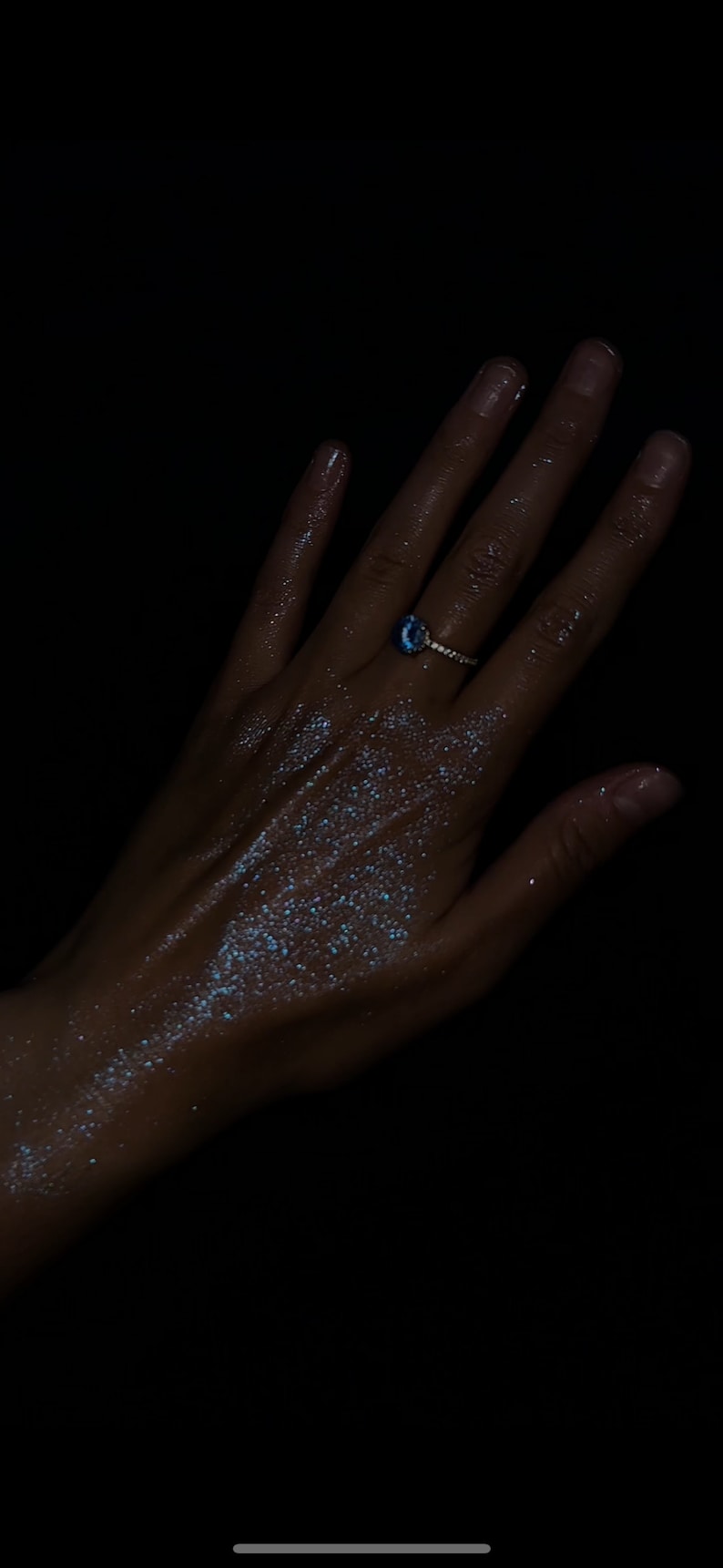 Body Shimmer, huile sèche, surligneur brillant, brillance du corps, peau éclatante, brillante haute luminosité pour le visage, maquillage pour le corps, cosmétiques imperméables, teinte bleue image 3