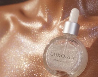 Diamond Glow Body Shimmer - Ultra Schimmer Glanz für die Haut, Extrem Funkeln Highlighter Trockenöl