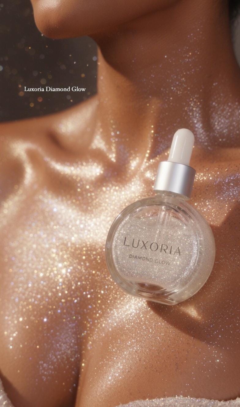Diamond Glow Body Shimmer - Ultra Shimmer Shine for Skin, Extreme Sparkle Highlighter Dry Oil