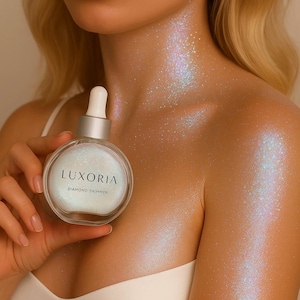 Diamond Glow Body Shimmer – Ultra Shimmer Shine for Skin, Extreme Sparkle Highlighter Dry Oil 52 Hertz