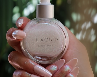 Diamond Glow Body Shimmer  – Ultra Shimmer Shine for Skin, Extreme Sparkle Highlighter Dry Oil