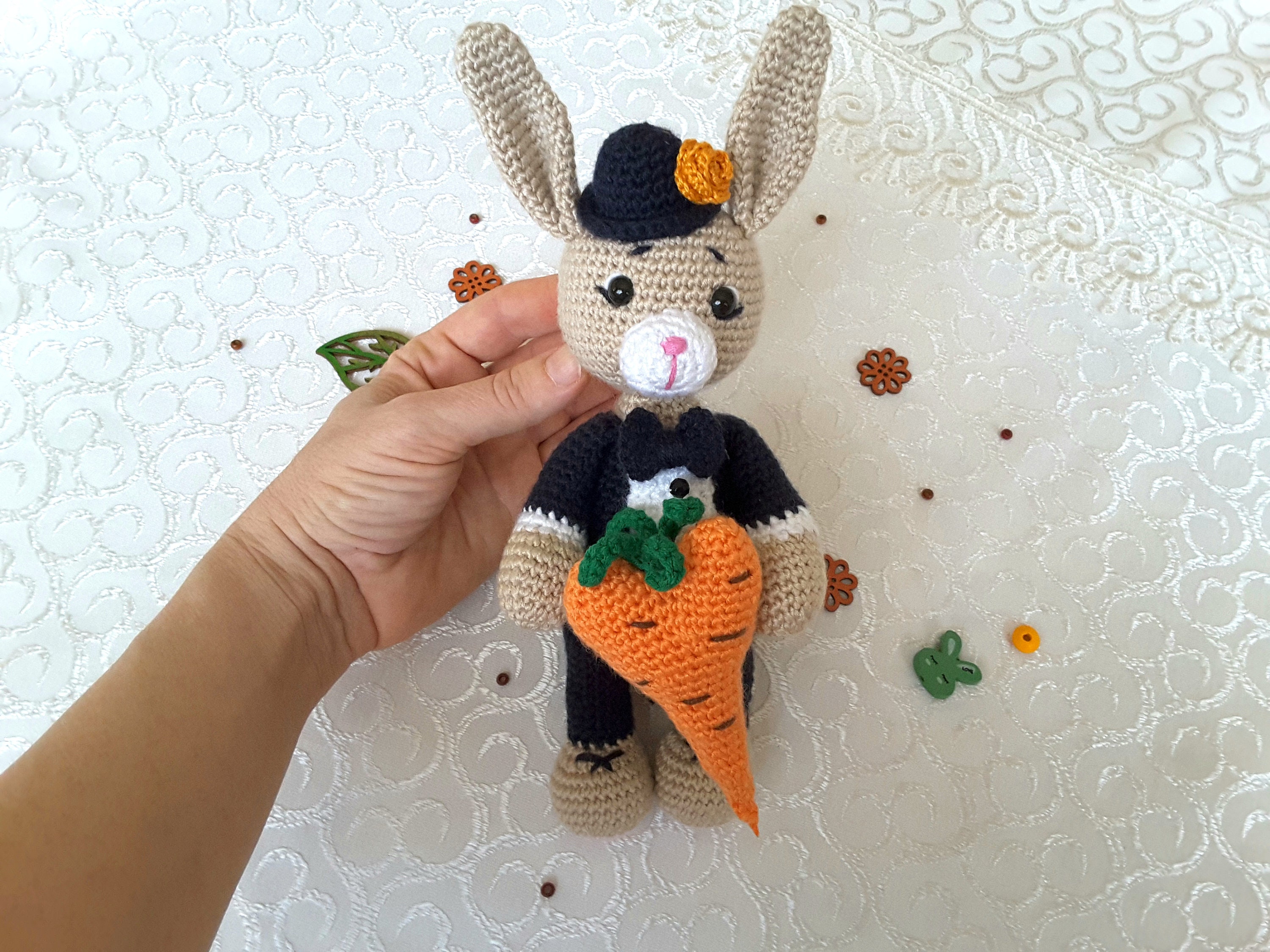 CROCHET PATTERN Bunny Toy Pattern Amigurumi Animal Pattern Crochet ...