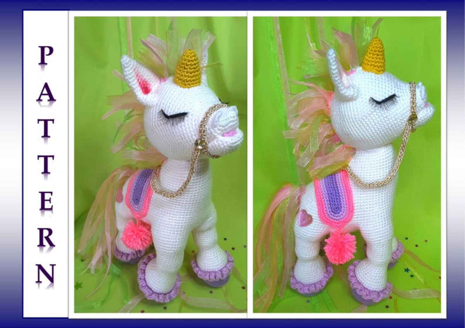 CROCHET PATTERN Unicorn Toy Pattern Amigurumi Horse Pattern Easy to