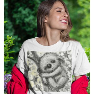 Sloth in Nightgown Etsy