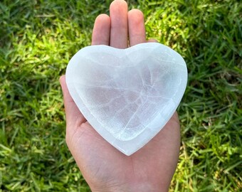 Selenite Heart Bowl