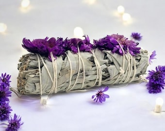 Sage Bundle - Purple Strawflower